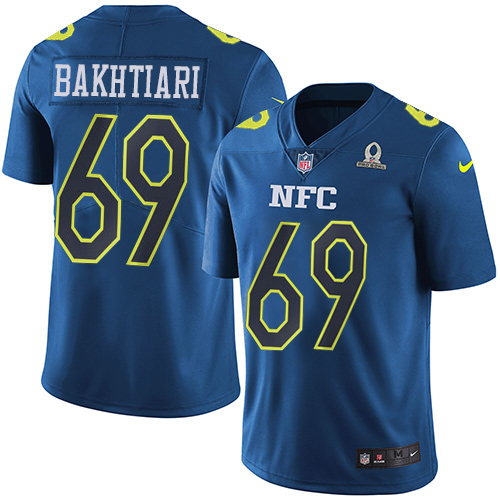 Nike Packers #69 David Bakhtiari Navy Men's Stitched NFL Limited NFC Pro Bowl Jersey